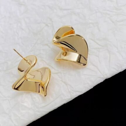 Retro irregular geometric stud earrings