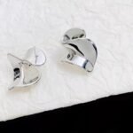Retro irregular geometric stud earrings - 图片 2