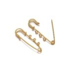 stainless steel paper clip waistband pin 50mm - 图片 2