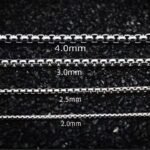 Stainless steel square pearl chain