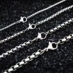 Stainless steel square pearl chain - 图片 2