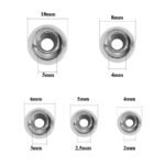 Stainless Steel Beads With Silicone Inside Positioning Beads for Jewelry Making