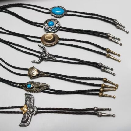 Alloy accessory tie knot collar for men