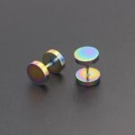 Stainless Steel Barbell Earrings - 图片 2
