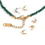 Stainless Steel Open Clamshell Crimp Bead Tips