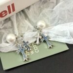 Pearl Cross Crochiette Earring - 图片 2