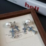 Pearl Cross Crochiette Earring - 图片 3