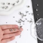 Stainless Steel Abacus Beads Silicone Positioning Beads Diy Jewelry Accessories - 图片 2