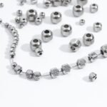 Stainless Steel Abacus Beads Silicone Positioning Beads Diy Jewelry Accessories