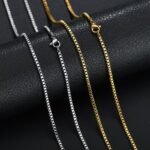 Stainless steel box chain Necklace