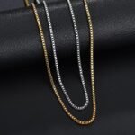 Stainless steel box chain Necklace - 图片 2