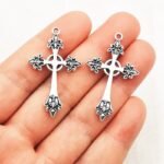 Zinc alloy cross pendant - 图片 3
