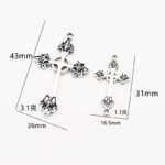 Zinc alloy cross pendant - 图片 2