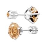 stainless steel Ear bone nail crystal diamond