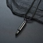 Jewelry Bullet Head Pendant Necklace - 图片 4