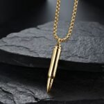 Jewelry Bullet Head Pendant Necklace - 图片 2