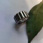 Twill Design Ring Trend Stainless Steel Bold Twill Design Ring for Women - 图片 4