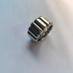 Twill Design Ring Trend Stainless Steel Bold Twill Design Ring for Women