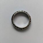 Men's Vintage Punk Stainless Steel Ring  Foil Grain Bubble Design for Wedding Gift Jewelry - 图片 3